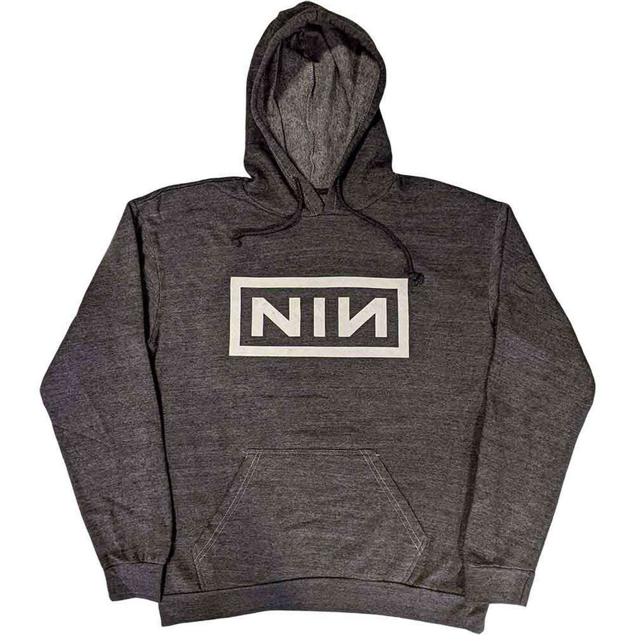 Nine Inch Nails - White Logo (Charcoal) (Hoodie)