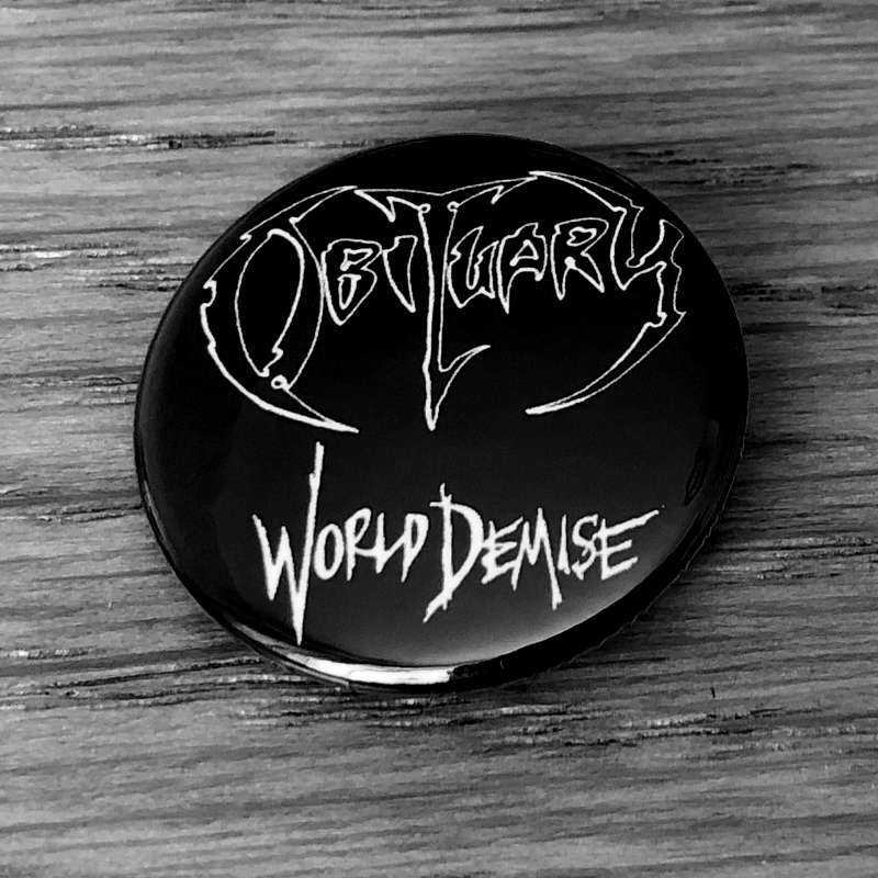 Obituary - World Demise (Title) (Badge)