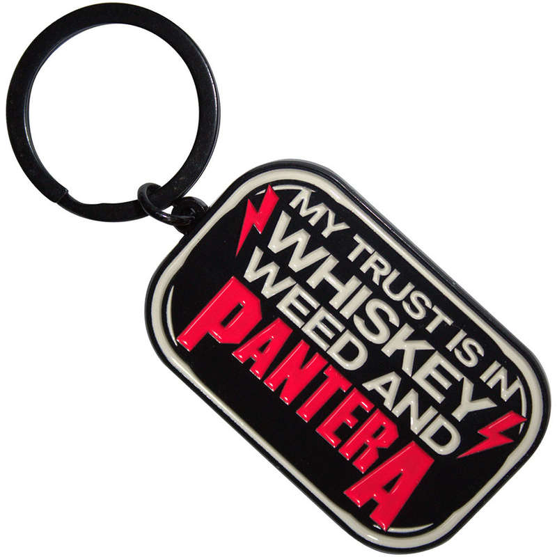 Pantera - My Trust is in Whiskey, Weed and Pantera (Keyring)