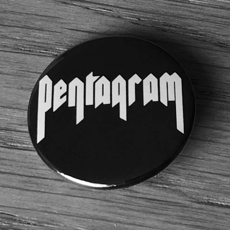 Pentagram - White Logo (Badge)