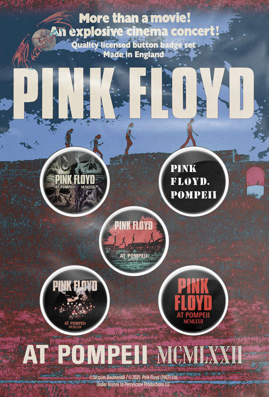 Pink Floyd - Live at Pompeii (Badge Pack)