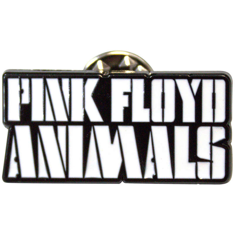 Pink Floyd - White Logo / Animals (Metal Pin)
