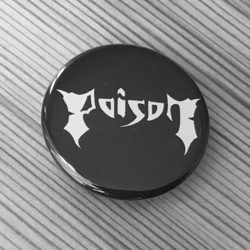 Poison - White Logo (Badge)