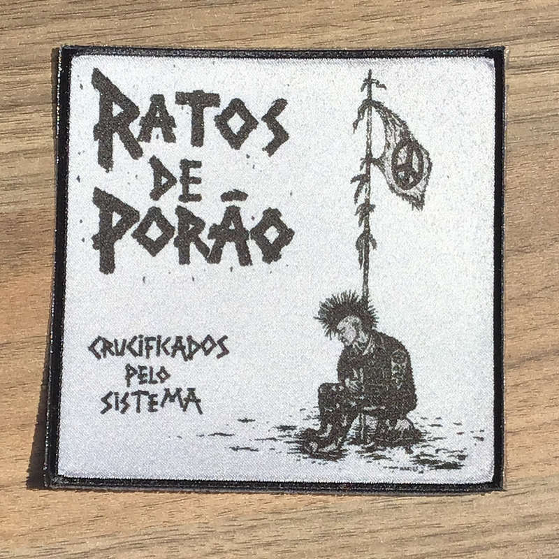 Ratos de Porao - Crucificados pelo Sistema (White) (Printed Patch)