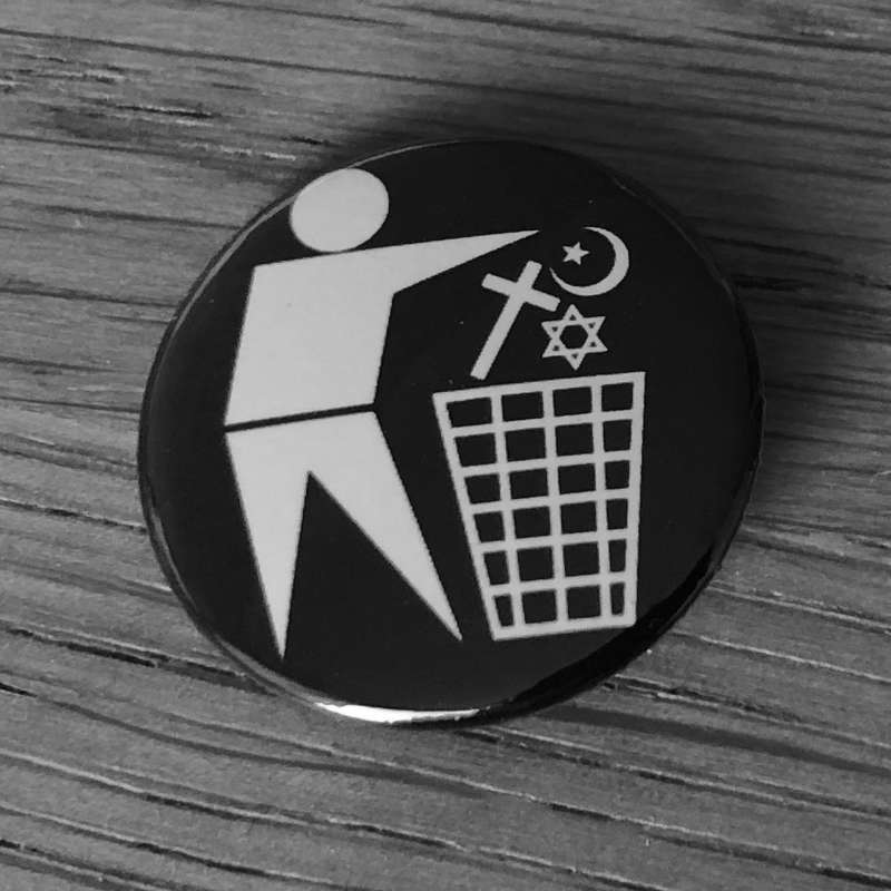 Religious Rubbish (Black) (Badge)