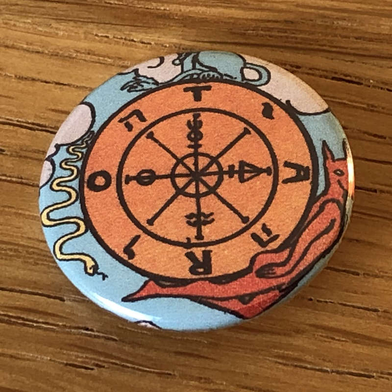Rider-Waite Tarot (Wheel of Fortune) (Badge)