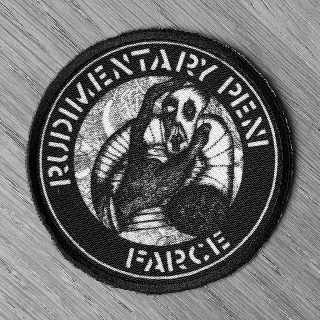 Rudimentary Peni - Farce (Circle) (Printed Patch)