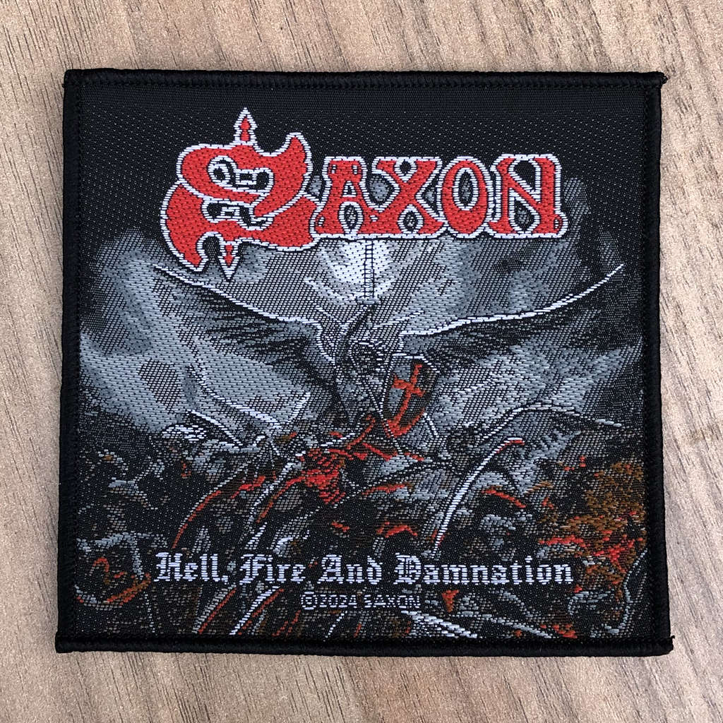 Saxon - Hell, Fire and Damnation (Woven Patch)