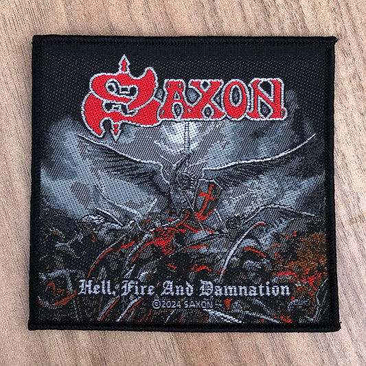 Saxon - Hell, Fire and Damnation (Woven Patch)