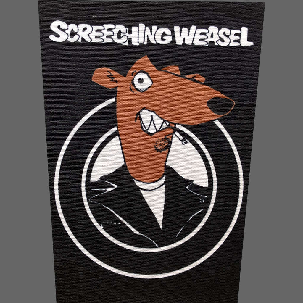 Screeching Weasel - Logo & Weasel (Backpatch)