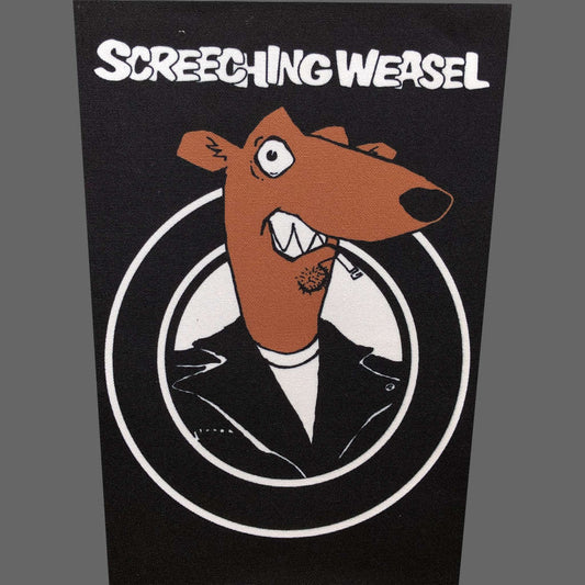 Screeching Weasel - Logo & Weasel (Backpatch)