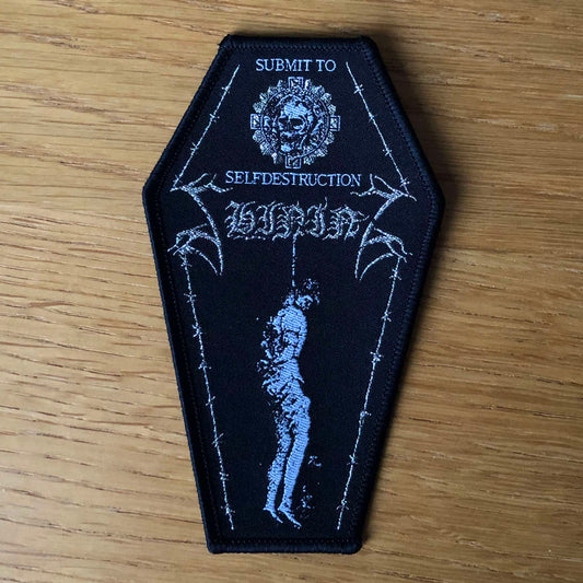 Shining - Submit to Selfdestruction (Coffin) (Black) (Woven Patch)