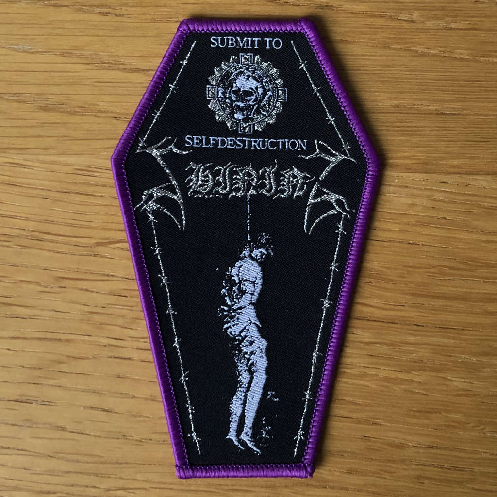Shining - Submit to Selfdestruction (Coffin) (Purple) (Woven Patch)