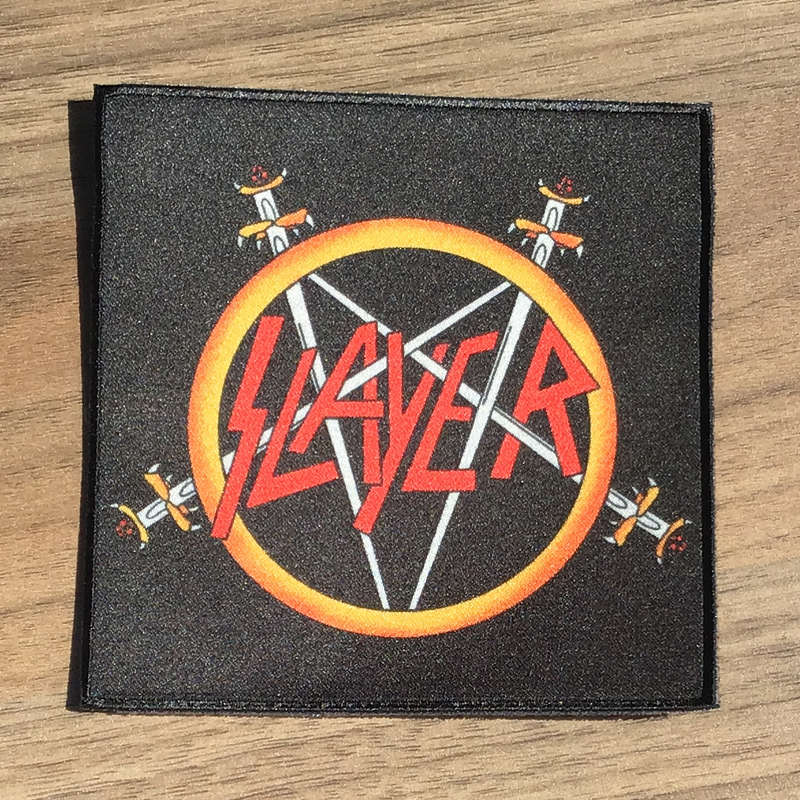 Slayer - Logo and Sword Pentagram (Printed Patch)