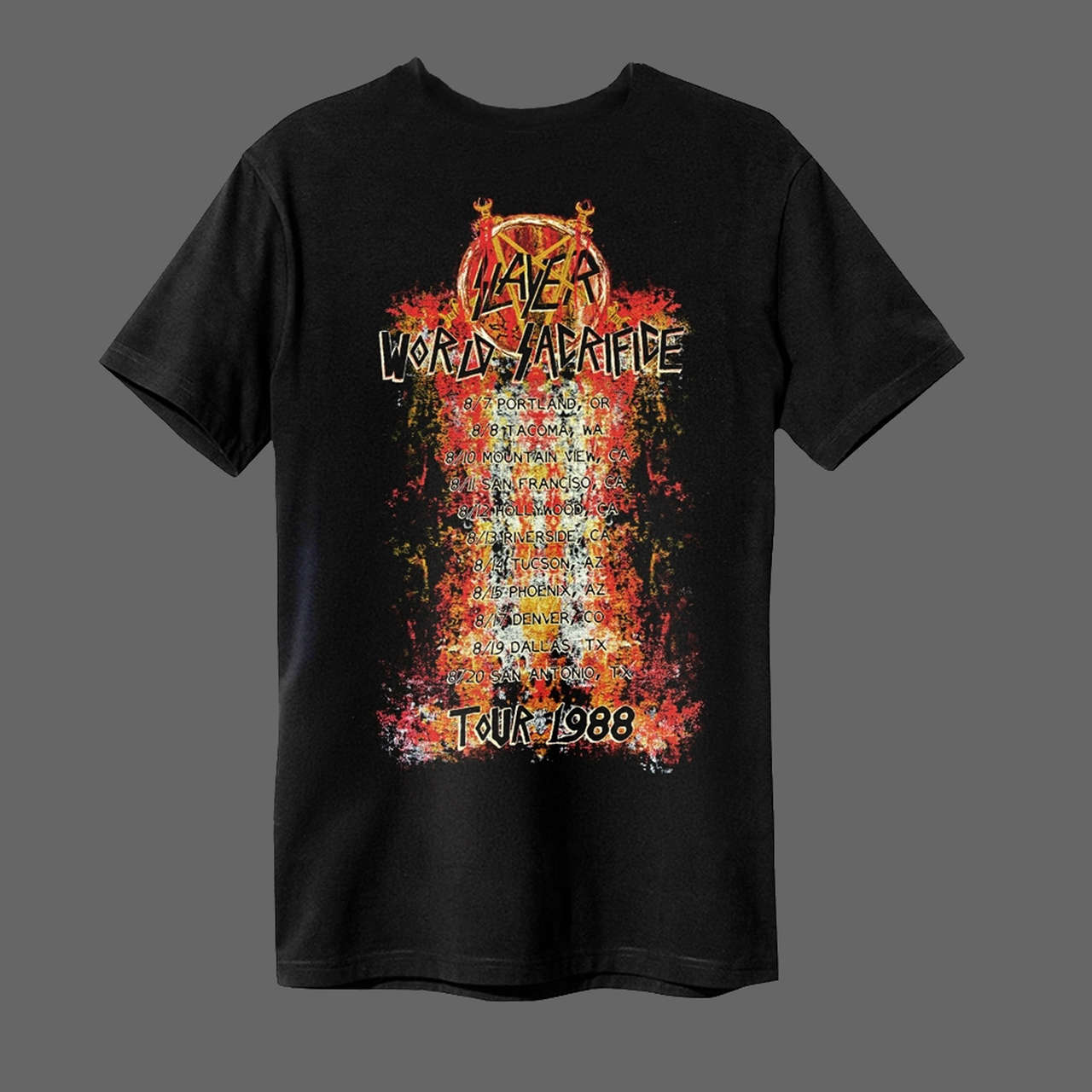 Slayer - World Sacrifice Tour 1988 (T-Shirt)
