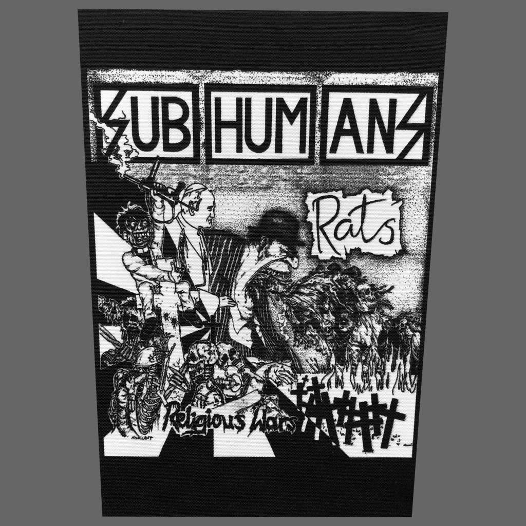Subhumans - Rats / Religious Wars (Backpatch)