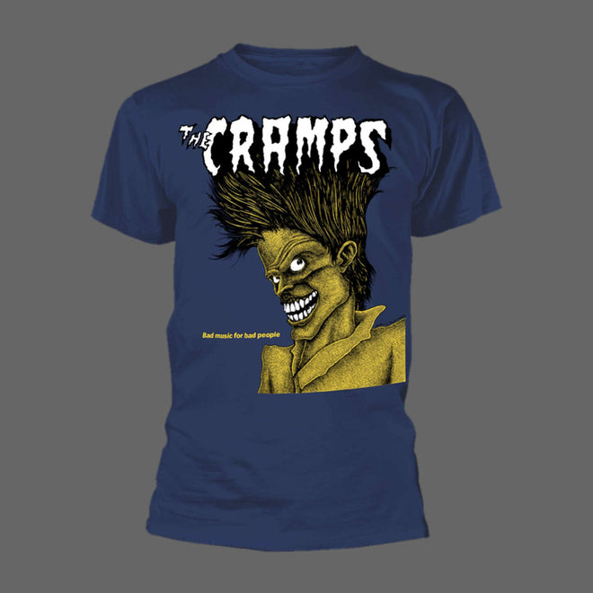 The Cramps - Bad Music for Bad People (Navy) (T-Shirt)