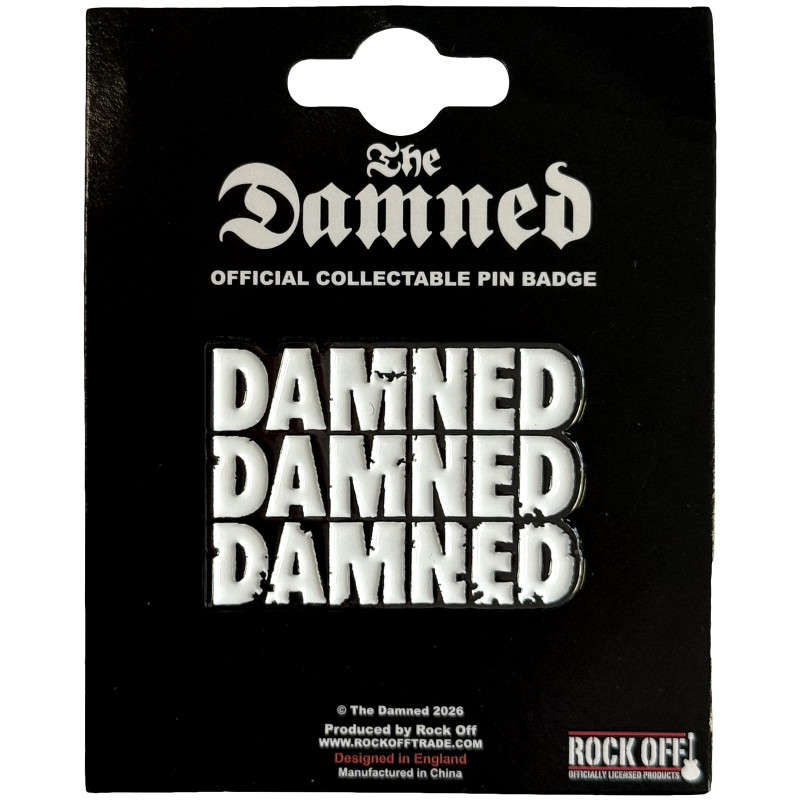 The Damned - Stacked Logo (Metal Pin)