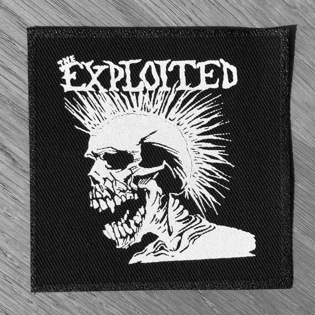 The Exploited - Let's Start a War (White) (Printed Patch)