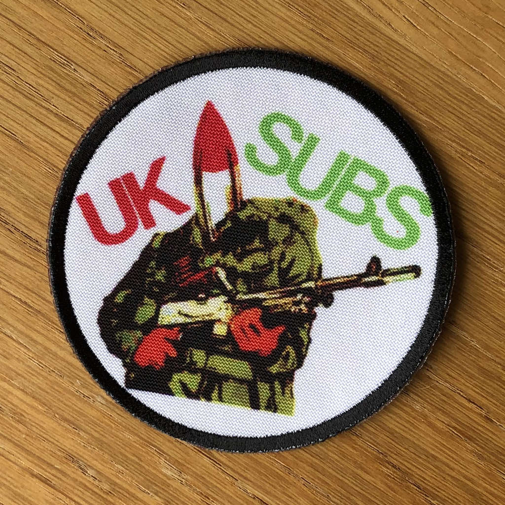 U.K. Subs - Warhead (Circle) (Printed Patch)