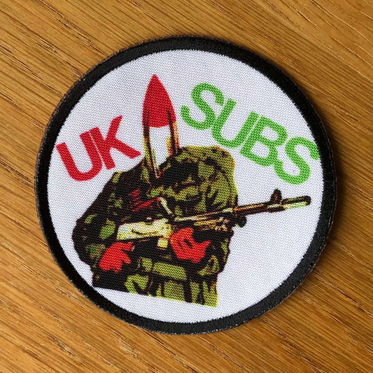 U.K. Subs - Warhead (Circle) (Printed Patch)
