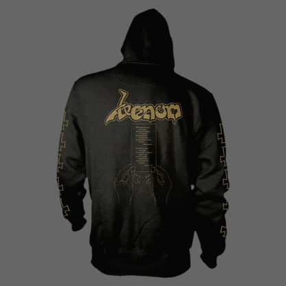 Venom - At War with Satan (Old Logo) (Gold) (Full Zip Hoodie)