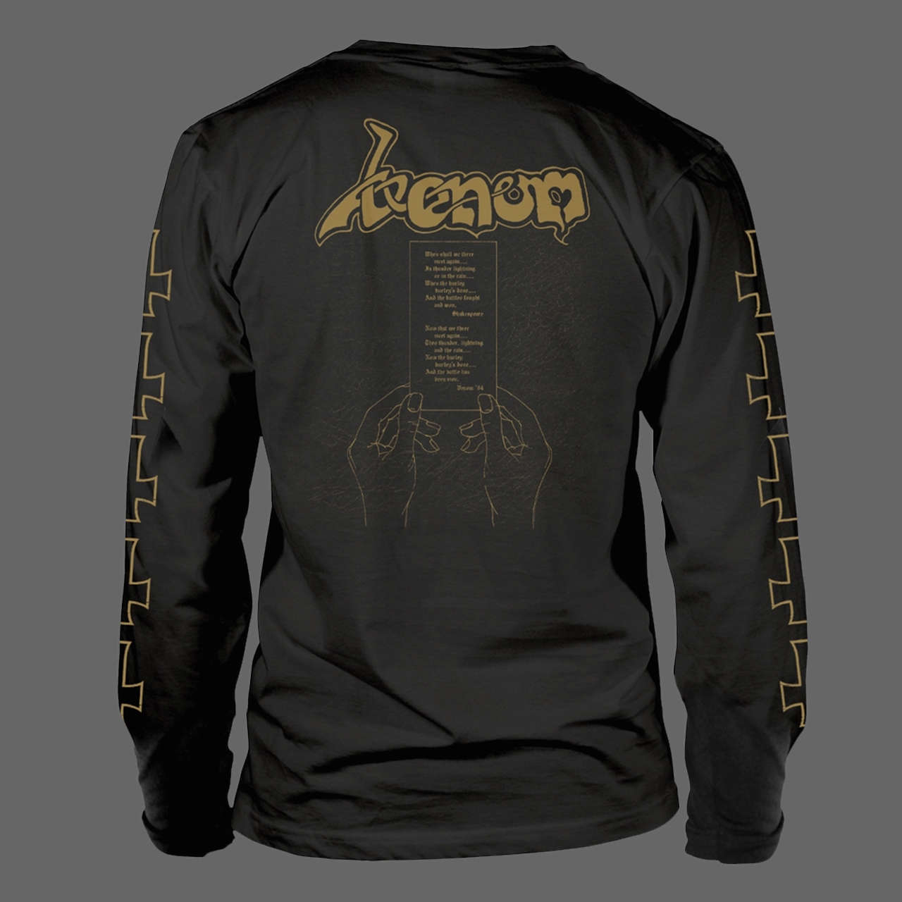 Venom - At War with Satan (Old Logo) (Gold) (Long Sleeve T-Shirt)