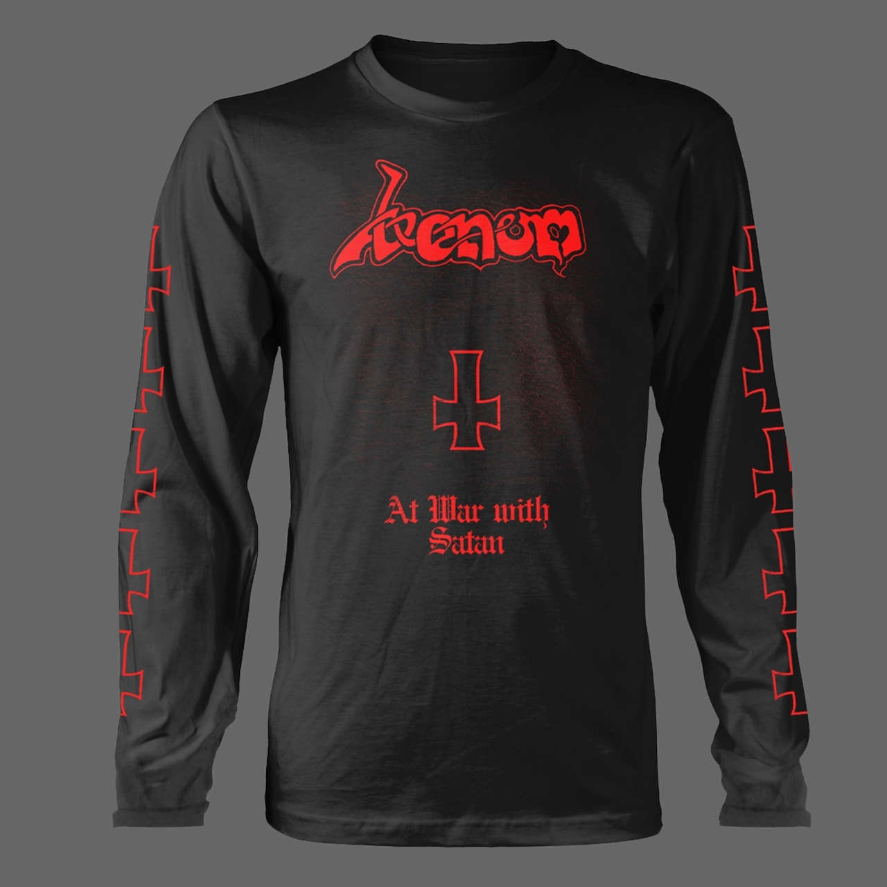 Venom - At War with Satan (Old Logo) (Red) (Long Sleeve T-Shirt)