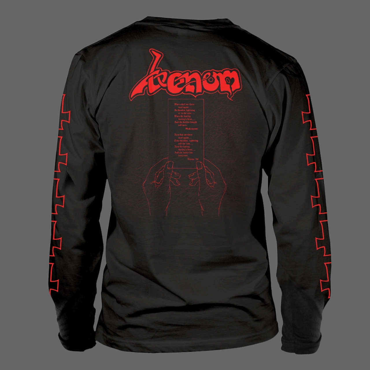 Venom - At War with Satan (Old Logo) (Red) (Long Sleeve T-Shirt)