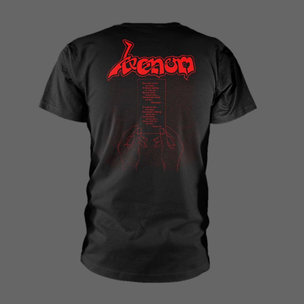 Venom - At War with Satan (Old Logo) (Red) (T-Shirt)