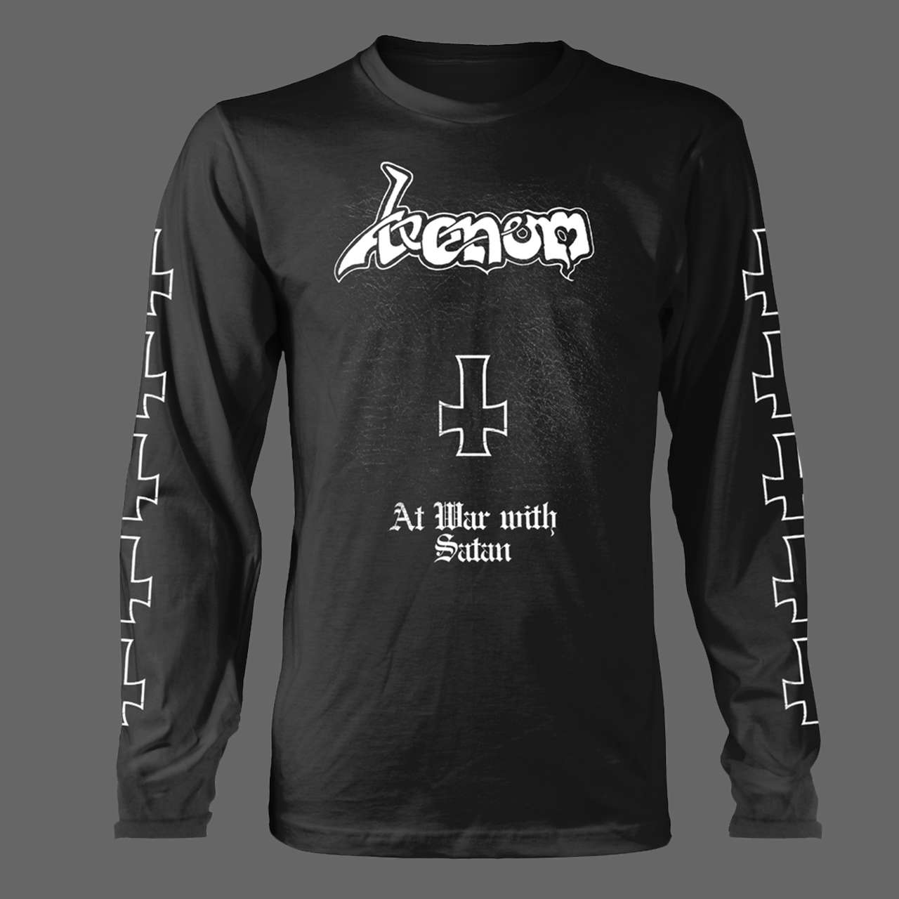 Venom - At War with Satan (Old Logo) (White) (Long Sleeve T-Shirt)