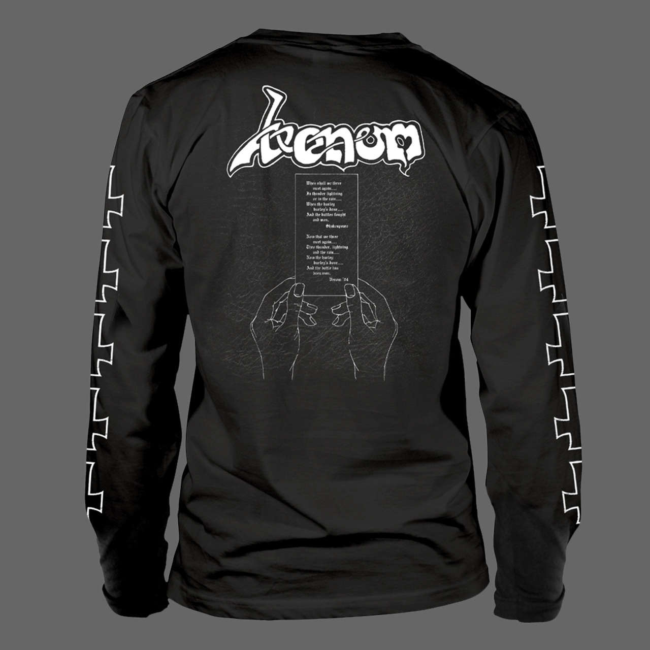 Venom - At War with Satan (Old Logo) (White) (Long Sleeve T-Shirt)