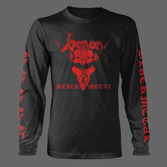 Venom - Black Metal (Red) (Long Sleeve T-Shirt)