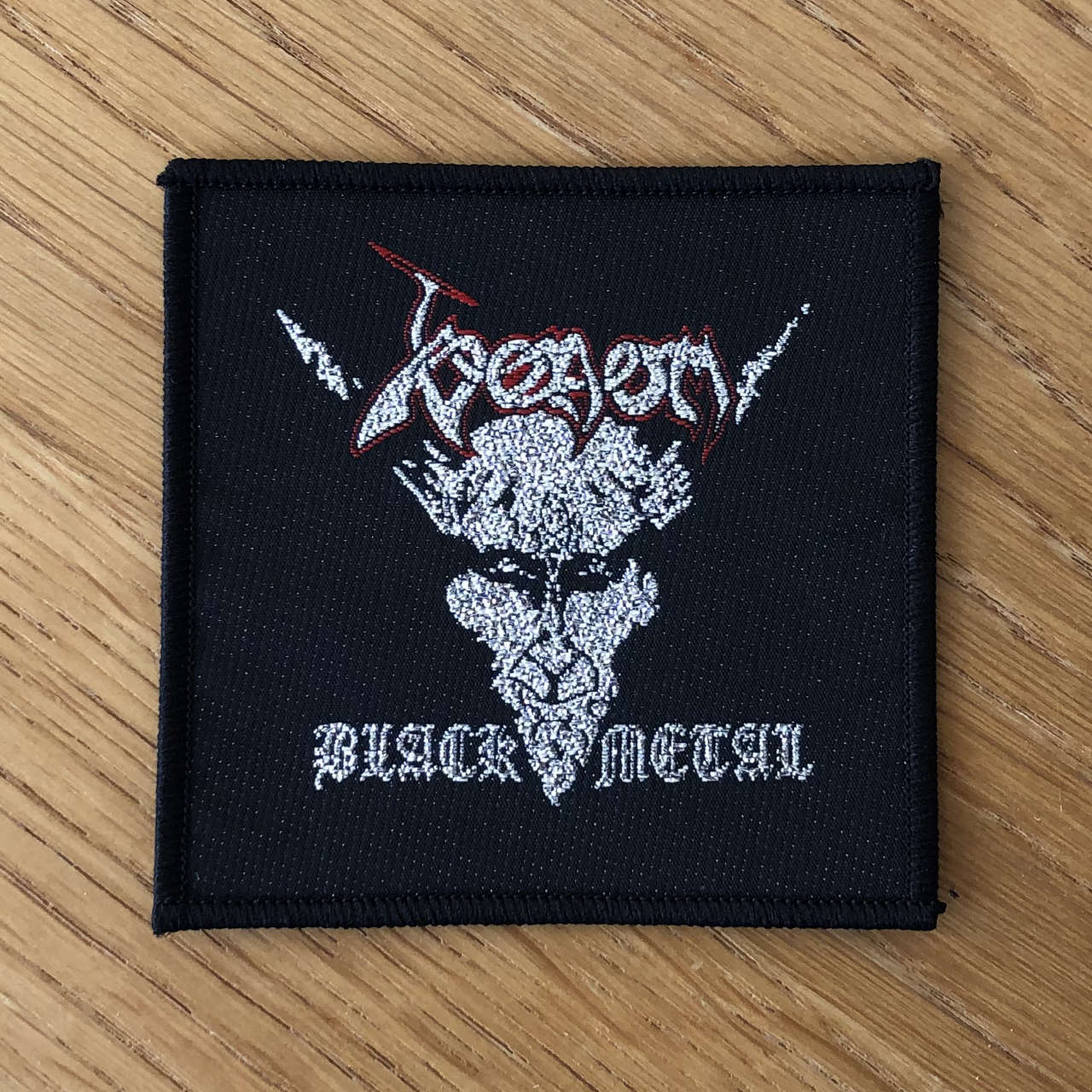 Venom - Black Metal (Silver) (Woven Patch)