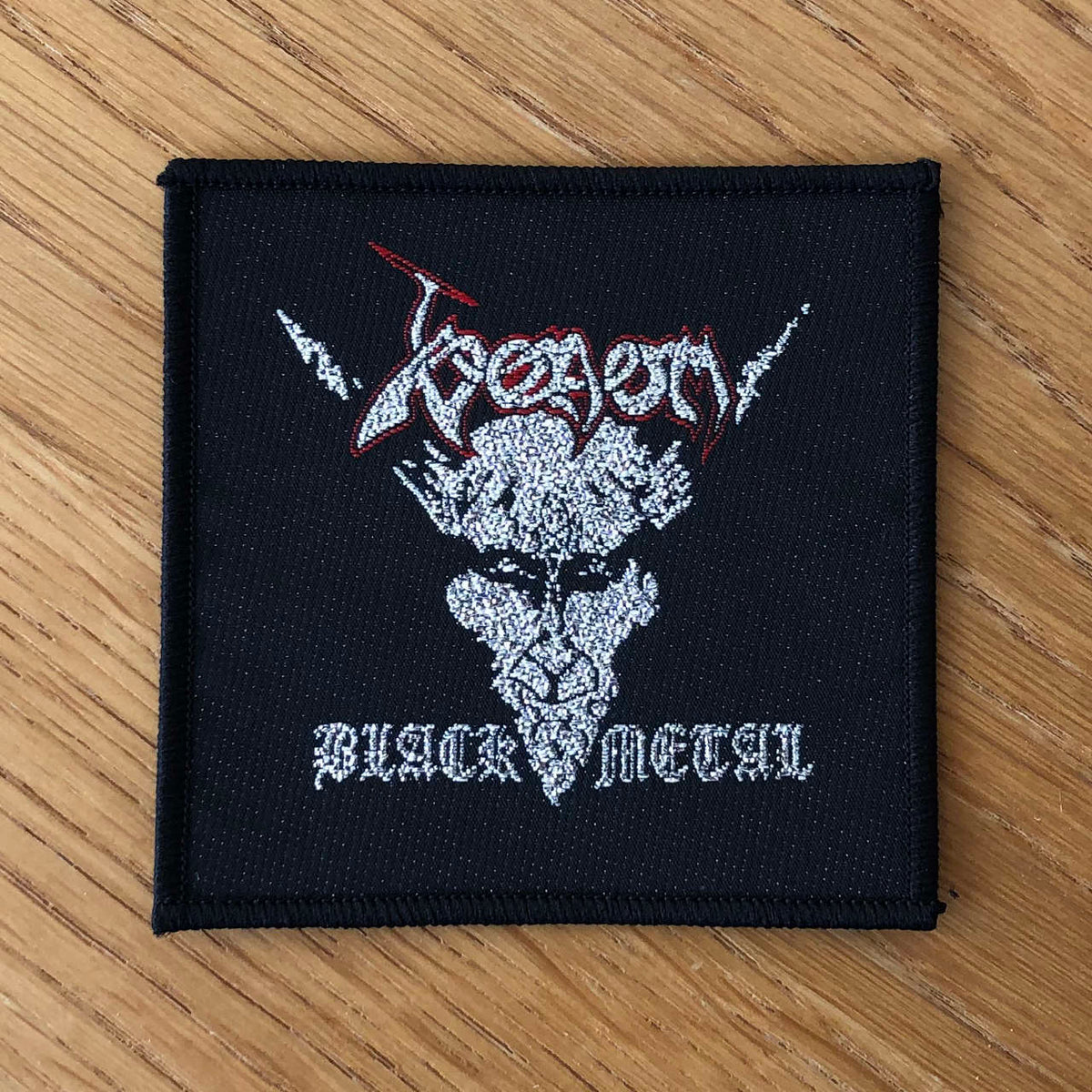 Venom - Black Metal (Silver) (Woven Patch)