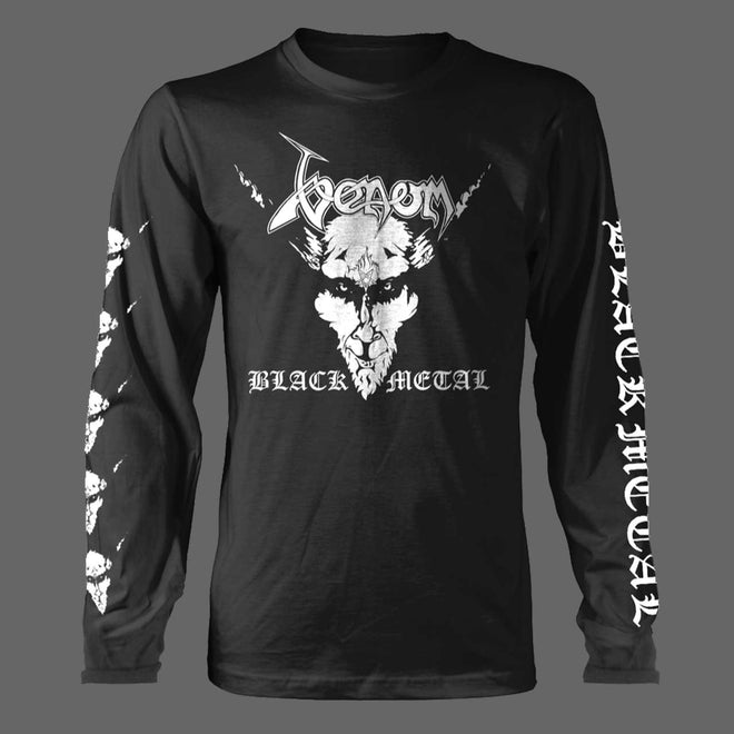 Venom - Black Metal (White) (Long Sleeve T-Shirt)