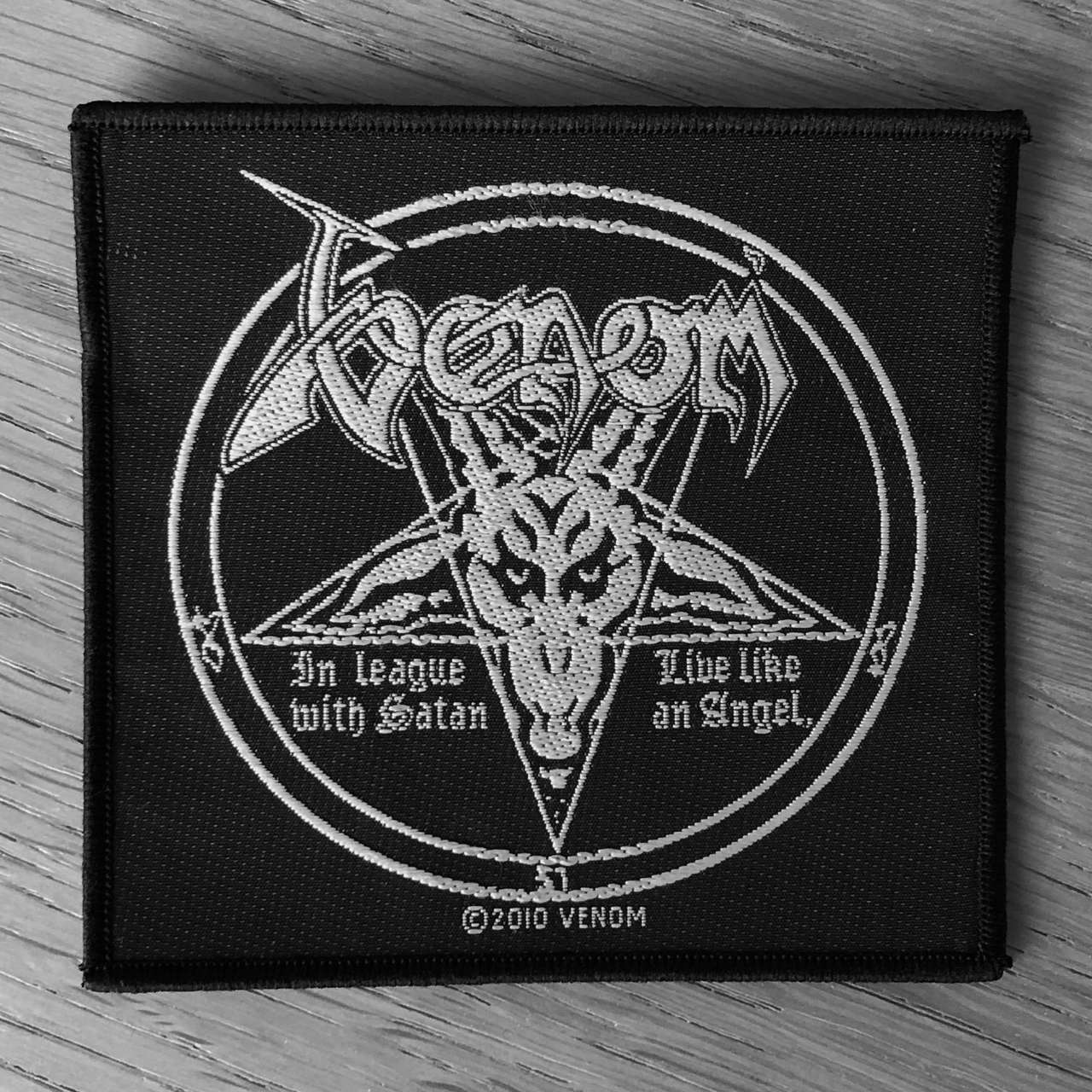 Venom - In League with Satan (Square) (Woven Patch)