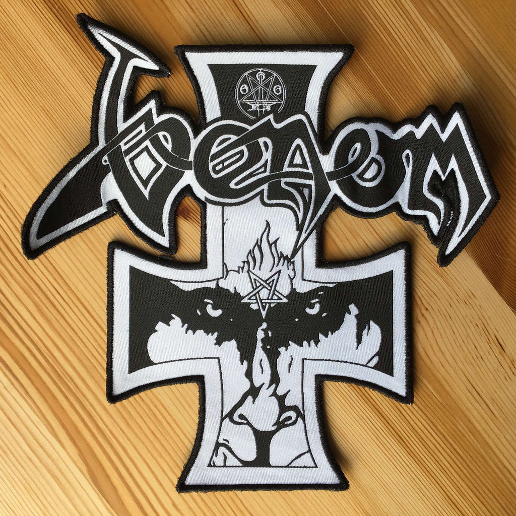 Venom - Logo & Cross (Cutout) (Backpatch)