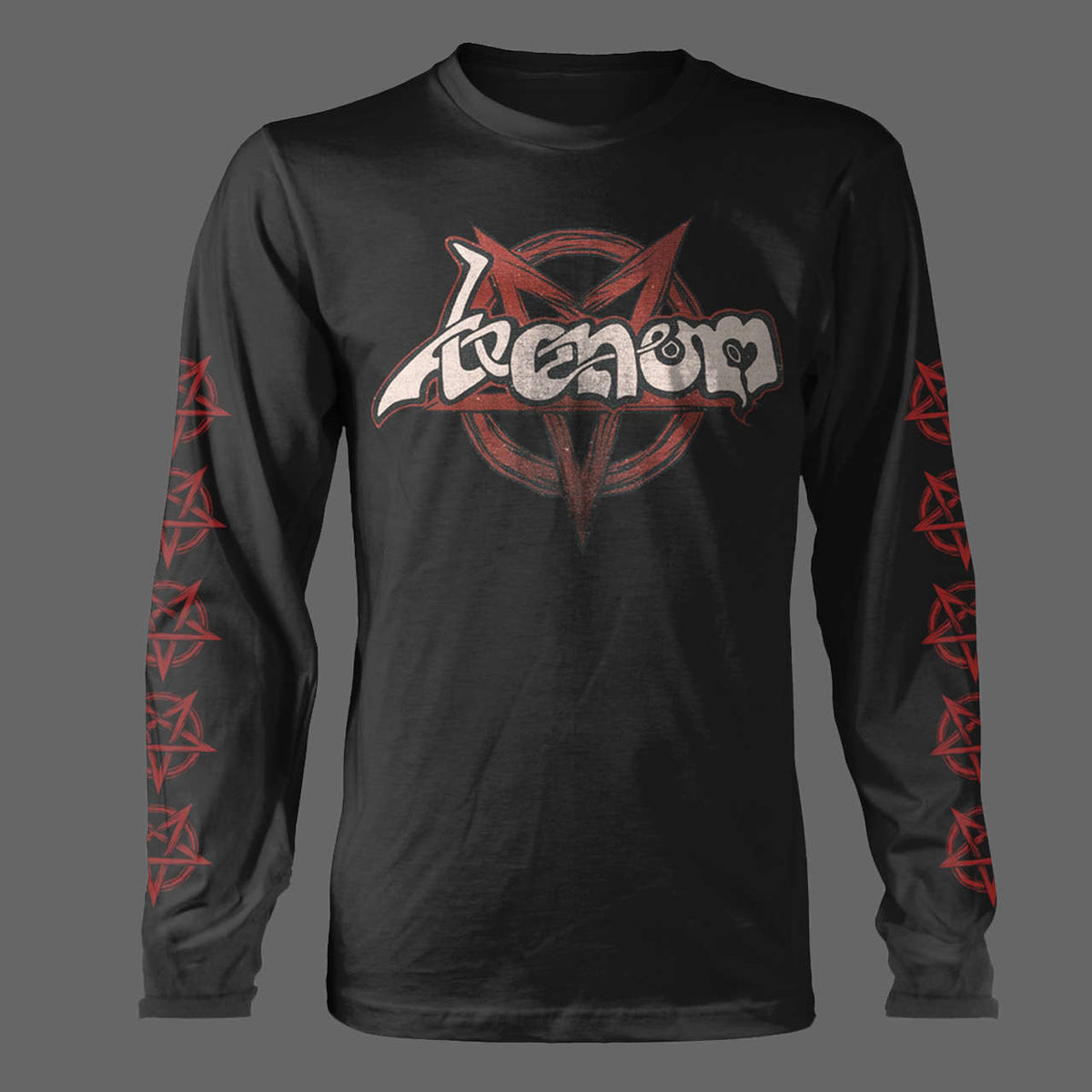 Venom - Logo & Pentagram (Long Sleeve T-Shirt)