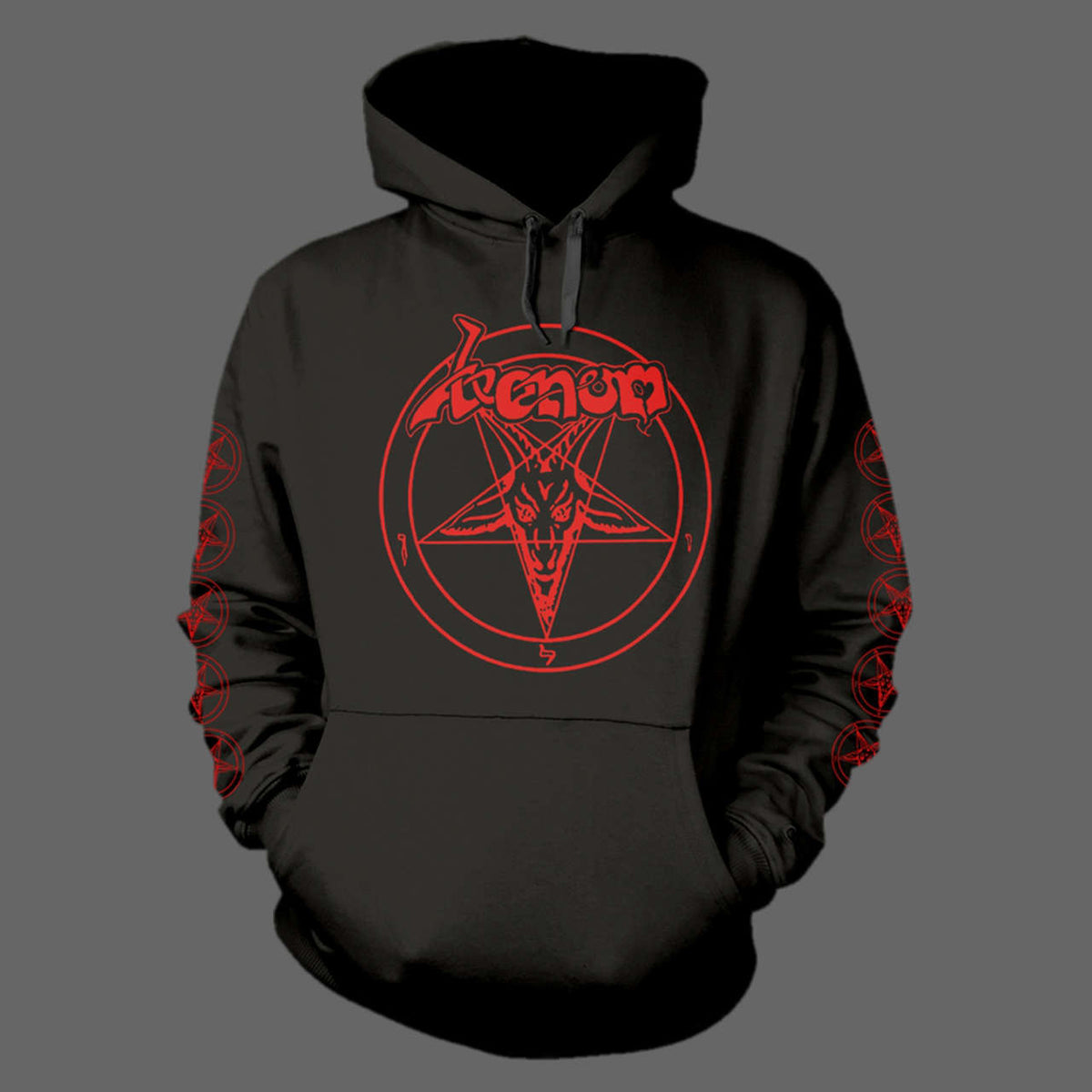 Venom - Red Logo & Sigil of Baphomet (Hoodie)
