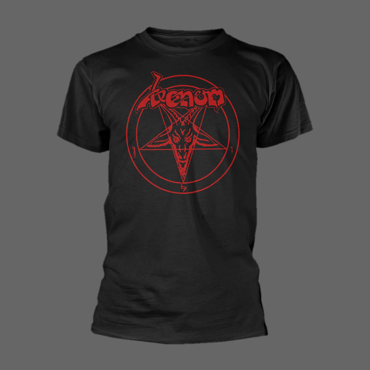 Venom - Red Logo & Sigil of Baphomet (T-Shirt)