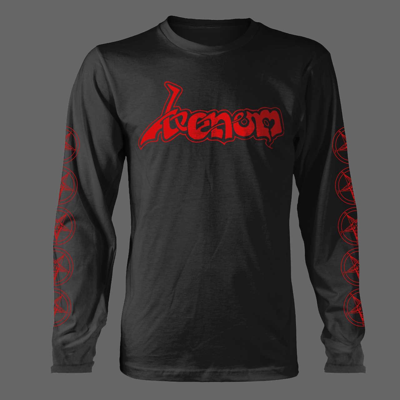 Venom - Red Old Logo (Long Sleeve T-Shirt)
