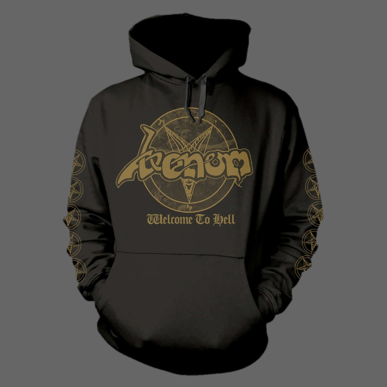 Venom - Welcome to Hell (Old Logo) (Gold) (Hoodie)