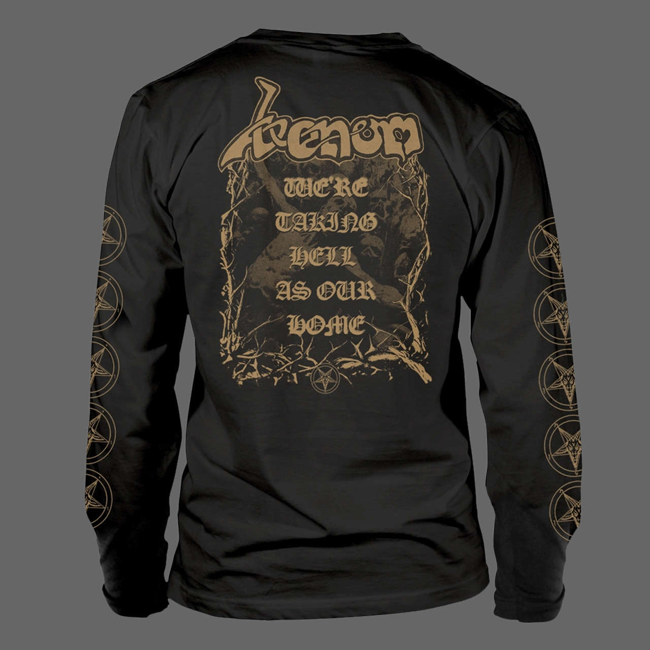 Venom - Welcome to Hell (Old Logo) (Gold) (Long Sleeve T-Shirt)