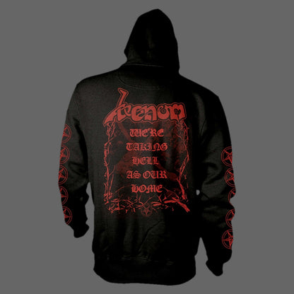 Venom - Welcome to Hell (Old Logo) (Red) (Full Zip Hoodie)
