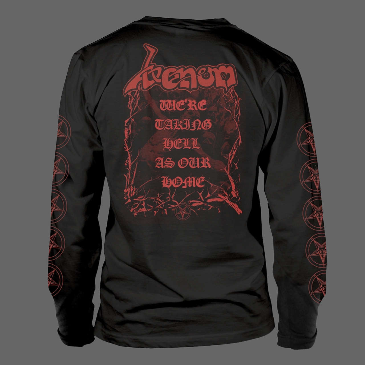 Venom - Welcome to Hell (Old Logo) (Red) (Long Sleeve T-Shirt)