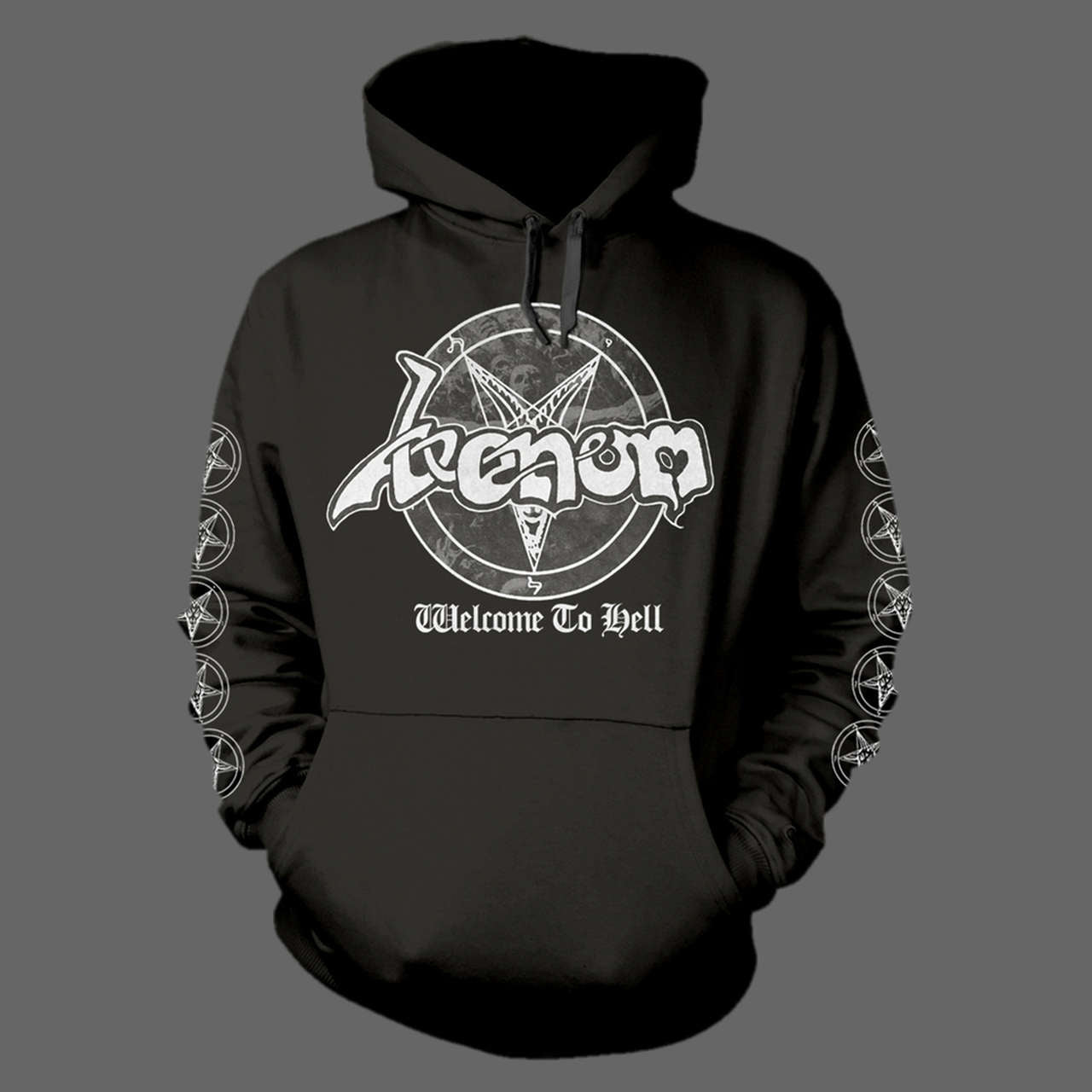 Venom - Welcome to Hell (Old Logo) (White) (Hoodie)
