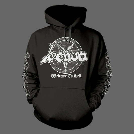Venom - Welcome to Hell (Old Logo) (White) (Hoodie)