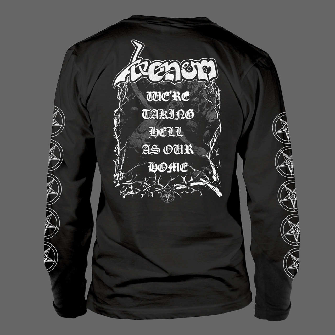 Venom - Welcome to Hell (Old Logo) (White) (Long Sleeve T-Shirt)