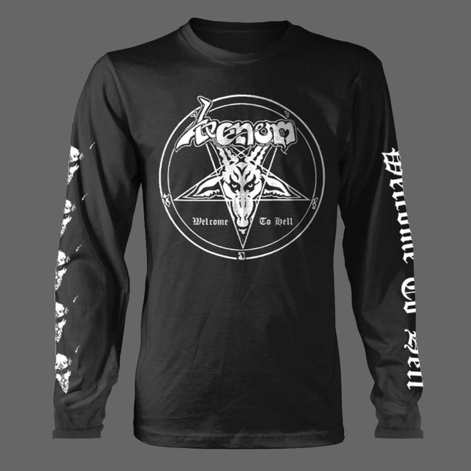Venom - Welcome to Hell (White) (Long Sleeve T-Shirt)